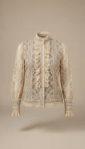 Edwardian Lace Blouse Hand-Finished